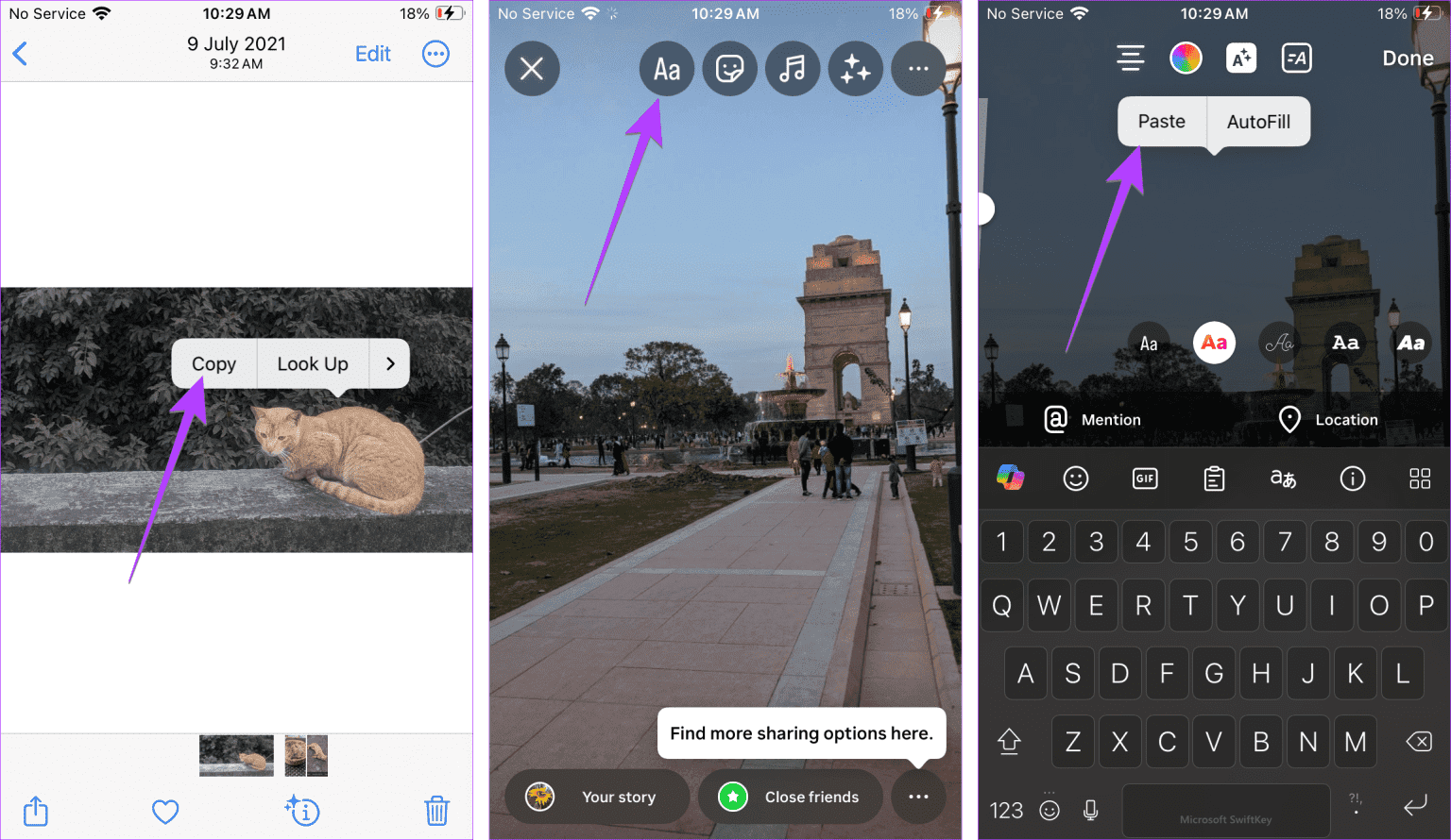 iPhone-instagram-paste-sticker-1536x890-1 كيفية إضافة ملصق قطعة من صورة إلى صورة أخرى على iPhone