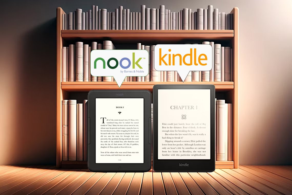 Kindle مقابل Nook: ما هو القارئ الإلكتروني الأفضل بالنسبة لك؟ - %categories