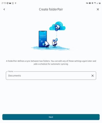 screenshot_20240401_141339_foldersync كيفية عمل نسخة احتياطية ومزامنة هاتف Android الخاص بك مباشرة إلى محرك أقراص ثابت خارجي