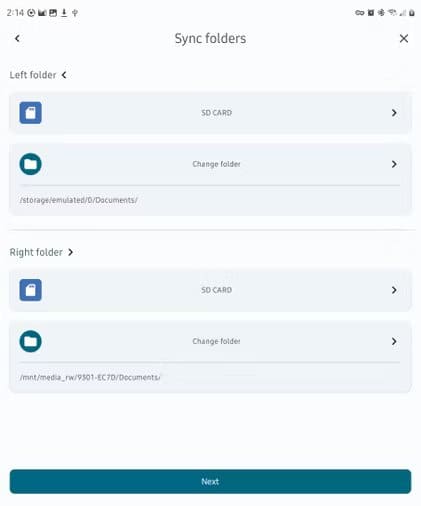 screenshot_20240401_141439_foldersync كيفية عمل نسخة احتياطية ومزامنة هاتف Android الخاص بك مباشرة إلى محرك أقراص ثابت خارجي