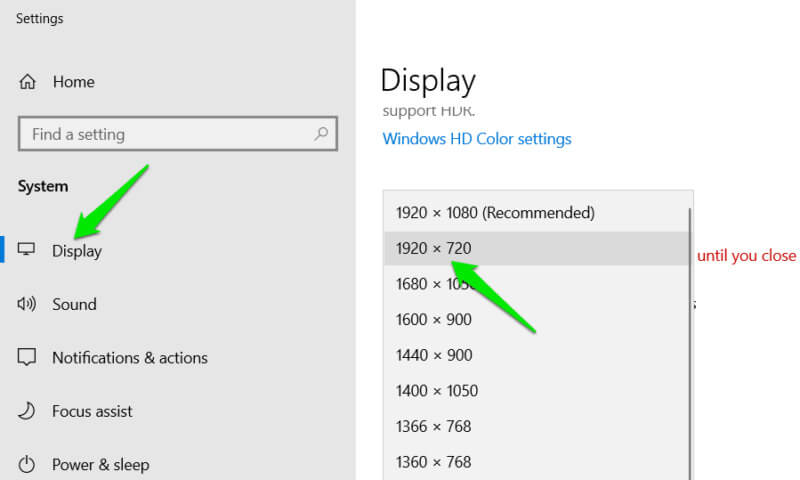 select-custom-resolution-windows-800x480-1 طرق زيادة مجال الرؤية في الألعاب بدون دعم بطاقة الرسوميات على Windows