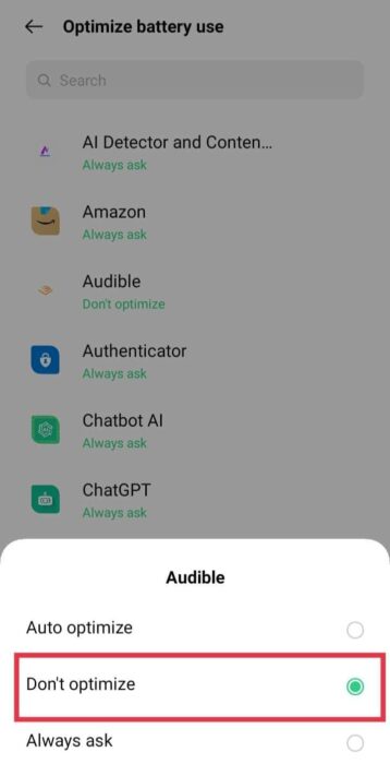 إصلاح استمرار Audible في التوقف عند قفل الشاشة على Android - %categories