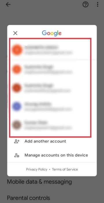 select-the-google-account-you-imported-the-contact-e1711988069925 كيفية الحصول على جهات الاتصال من iCloud إلى هاتف Android