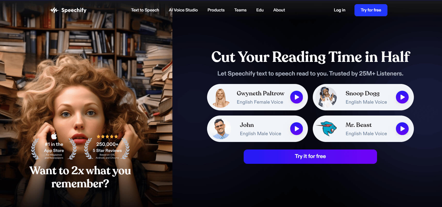 speechify 15+ أفضل البدائل لـ Audible للمستمعين الأخلاقيين (مجاني ومدفوع)