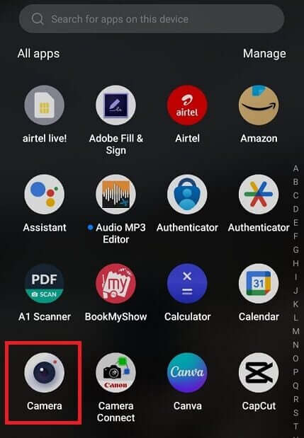 tap-on-camera-icon-e1713209471402 كيفية تمكين الكاميرا على هاتف Android