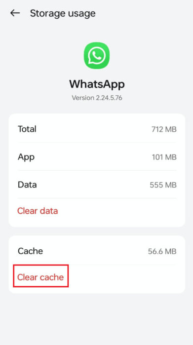 tap-on-clear-cache-1-e1712328616171 لماذا لا أستطيع رؤية الرموز التعبيرية على Android