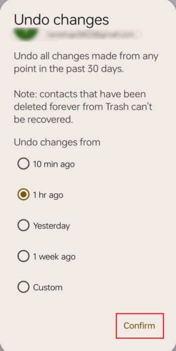 tap-on-confirm-e1712265645166 كيفية استرداد جهات الاتصال على هاتف Android