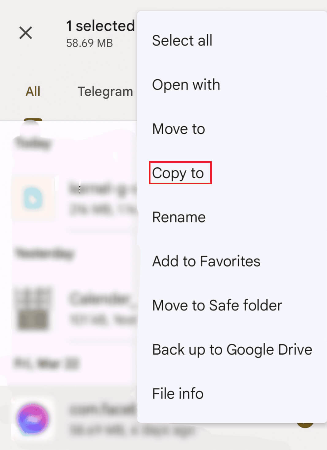 tap-on-copy-to كيفية نقل الملفات من Android إلى محرك أقراص فلاش USB (سلكي أو لاسلكي)