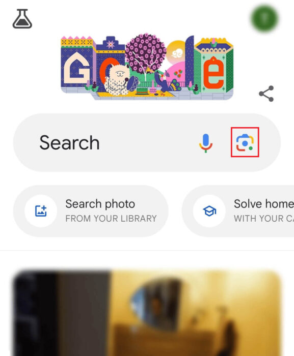 tap-on-lens-icon-e1712322811733 كيفية مسح رمز QR ضوئيًا من لقطة الشاشة على نظام Android