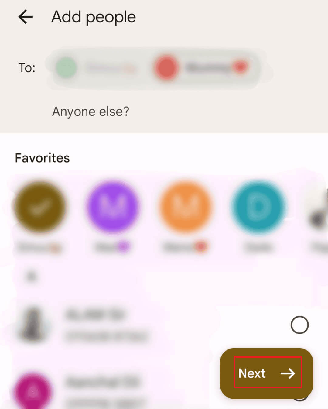 tap-on-next-1 كيفية إرسال رسائل نصية إلى جهات اتصال متعددة دون استخدام ميزة الرسائل الجماعية على Android وiPhone