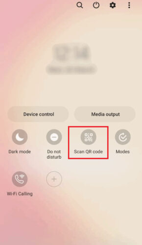 tap-on-scan-qr-code-e1712322909179 كيفية مسح رمز QR ضوئيًا من لقطة الشاشة على نظام Android