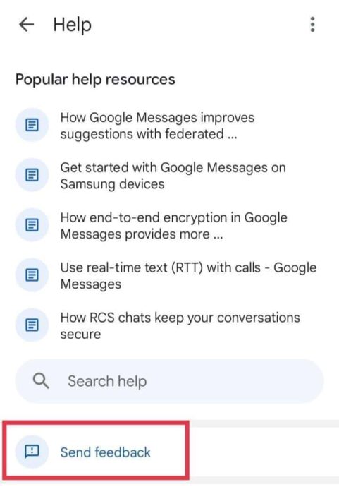 tap-on-send-feedback-1-e1712269843566 اختفاء الرسائل النصية على هاتف Android؟ كيف تصلحها