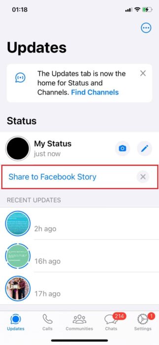 tap-on-share-to-facebook-story-e1711986616871 كيفية إضافة رابط إلى قصة Facebook