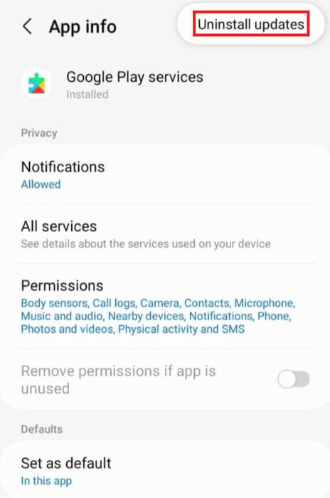 tap-on-uninstall-updates-1-e1712265327388 كيفية إلغاء تثبيت تحديث البرنامج على Android