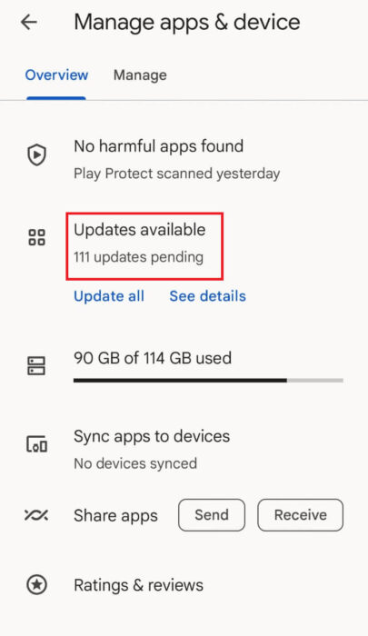 tap-on-updates-available-e1712005322649 كيفية إصلاح التصحيح التلقائي على هاتف Android