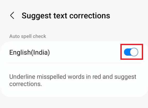 turn-the-toggle-on كيفية إصلاح التصحيح التلقائي على هاتف Android