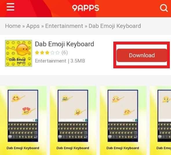 tap-on-download-to-install-on-your-device-e1714480257679 كيفية إنشاء رموز تعبيرية مخصصة Dab Emoji على Android؟