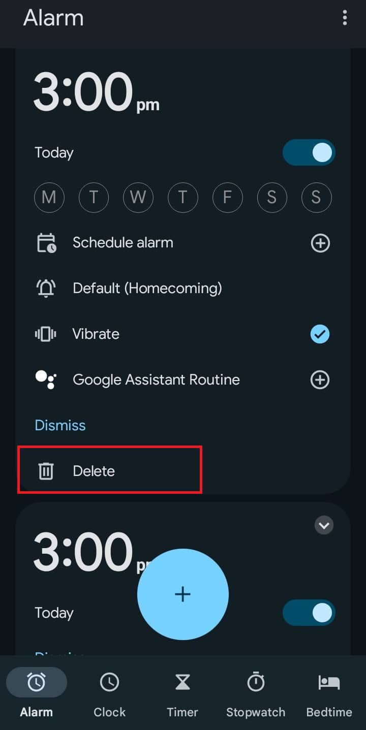 tap-on-the-delete-icon-1 كيفية ضبط منبه مخصص على Android