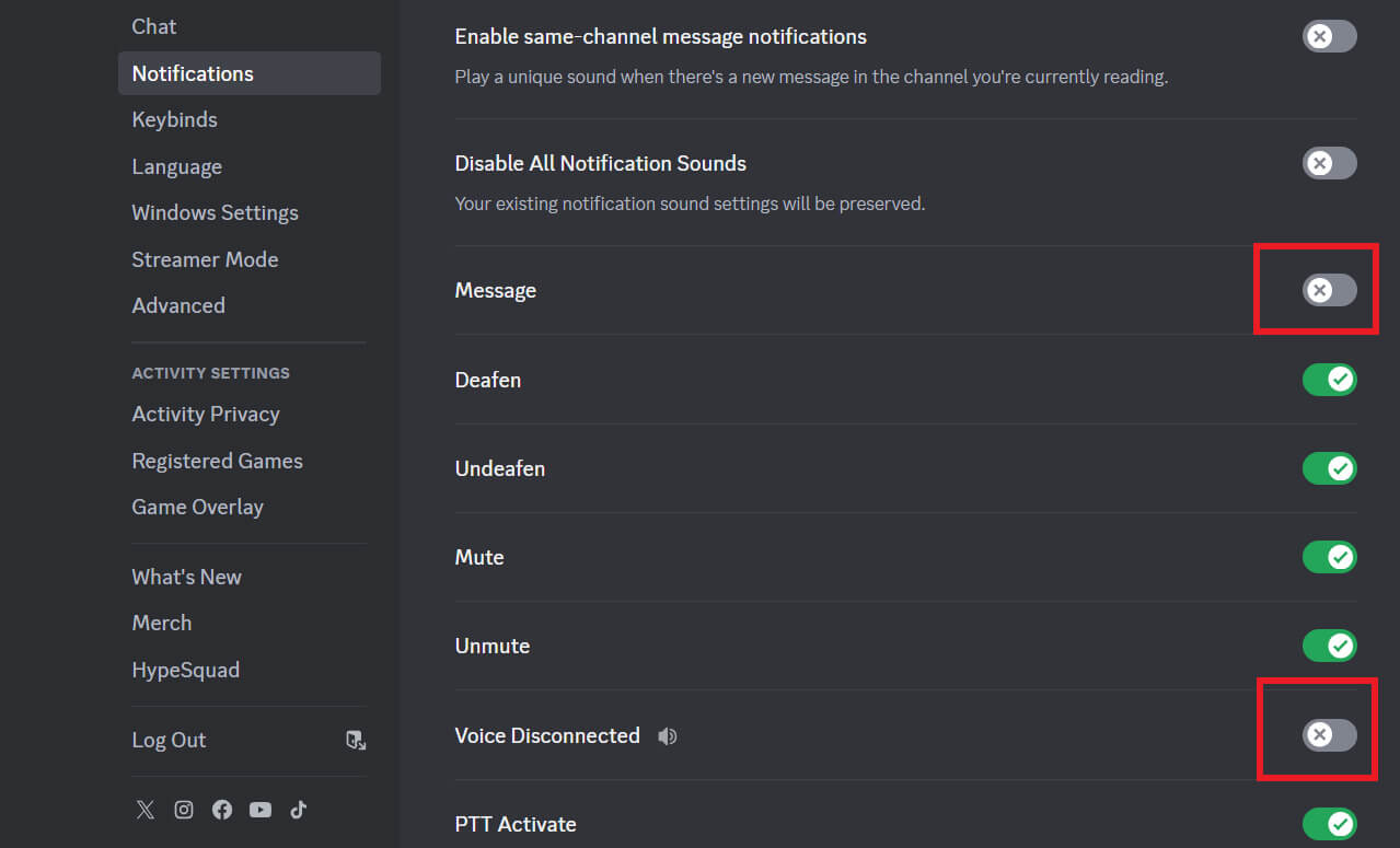turn-off-message-or-voice-disconnected-e1714387265990 كيفية كتم صوت إشعارات Discord