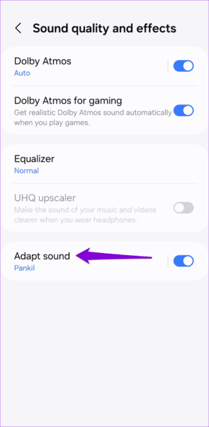 Adapt-Sound-on-Samsung-Phone-500x1024-1 أفضل 7 طرق لتحسين جودة الصوت في هواتف Samsung Galaxy