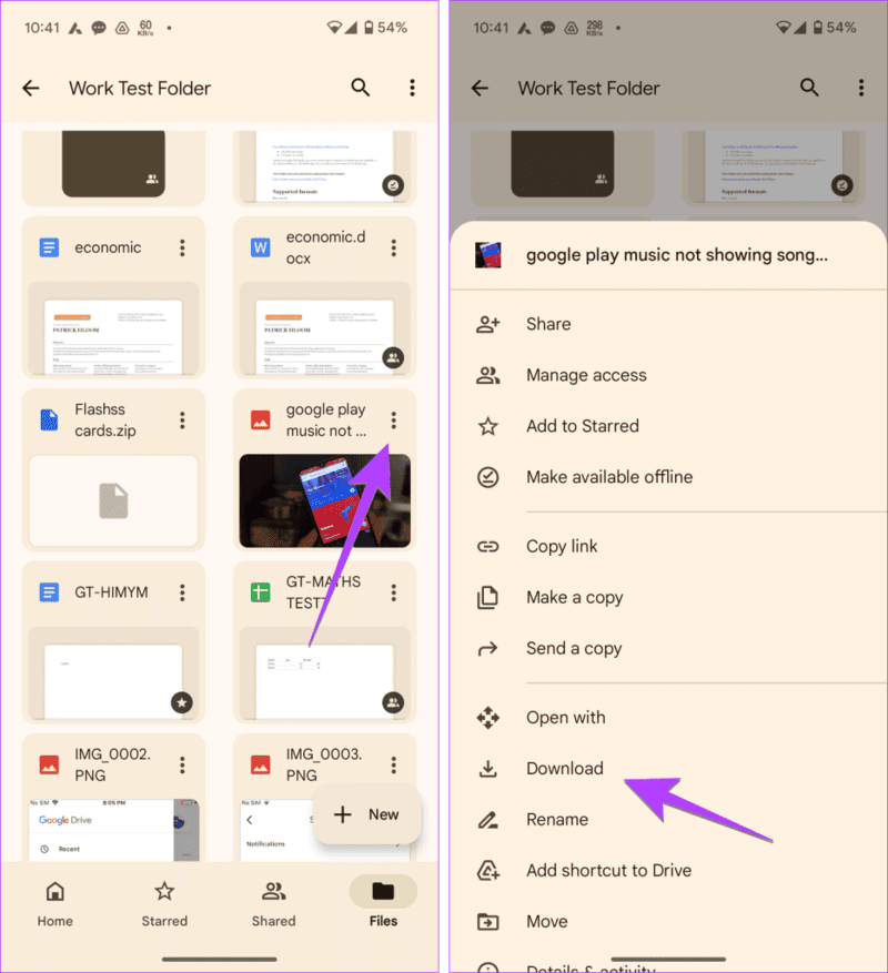 Google-Drive-file-download-to-phone-934x1024-1 كيفية مشاركة ملف Google Drive أو رابطه على WhatsApp