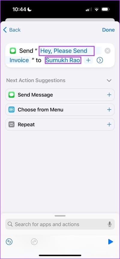 Add-Message-and-Contact أفضل 10 أفكار للأتمتة Automation على iPhone وكيفية إنشائها