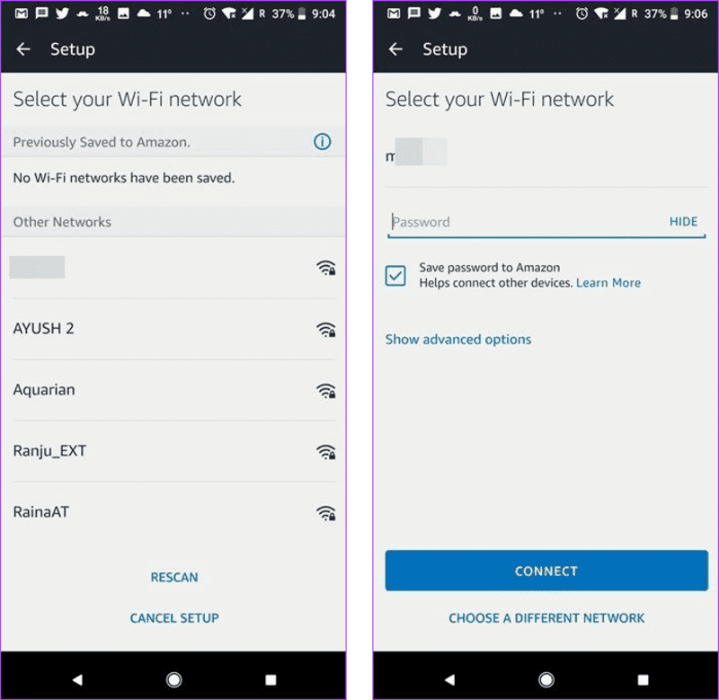 Amazon-Echo-Setup-select-wifi-network أفضل 15 طريقة لإصلاح مشكلات إعداد Amazon Echo وAlexa