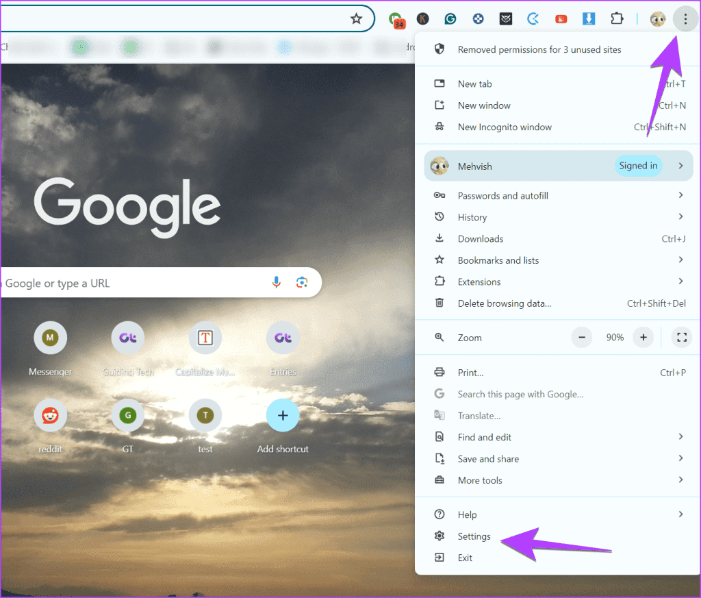 Chrome-Settings-2-1024x873-1 كيفية استعادة زر "تخصيص Chrome" المفقود