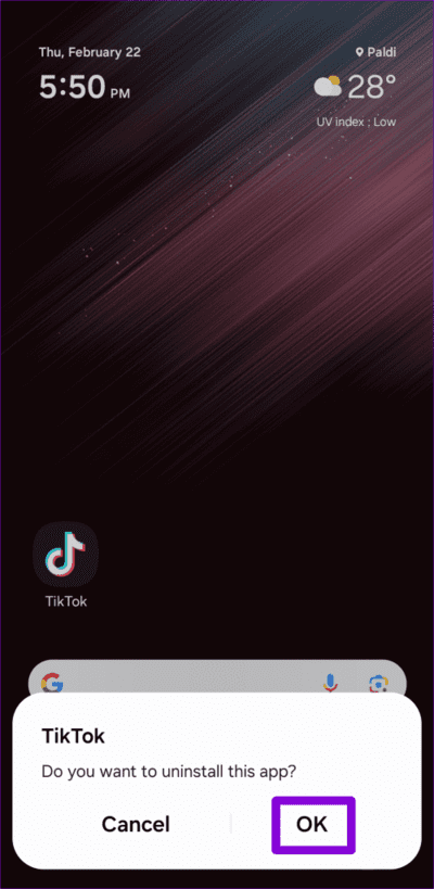 Confirm-Uninstall-TikTok-From-Android-500x1024-1 ماذا تفعل إذا لم تتمكن من إعادة النشر على TikTok