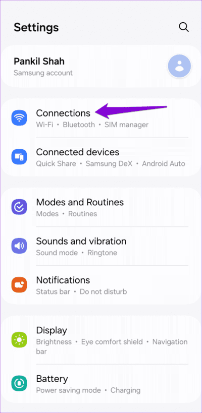 Connections-on-Android-Phone-500x1024-1 4 إصلاحات لمشكلة عدم اتصال Gmail على Android وiPhone