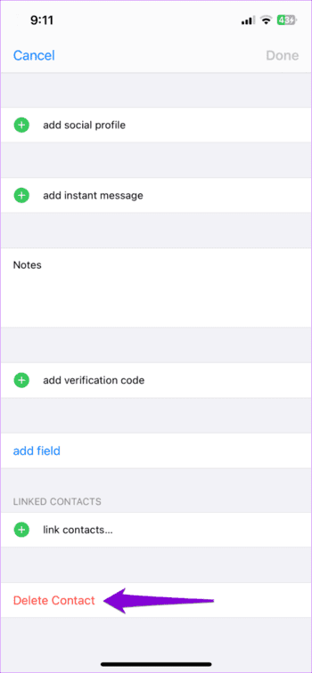 Delete-Contact-From-iPhone-474x1024-1 كيفية إيقاف مكالمات WhatsApp من شخص ما دون حظره