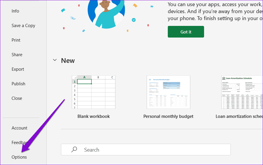 Excel-Options-Menu-4 4 إصلاحات لمشكلة "لا توجد ذاكرة كافية لإكمال هذا الإجراء" في Microsoft Excel