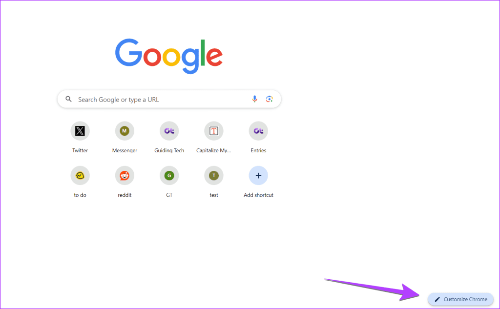 Google-Customize-Chrome-button-1024x633-1 كيفية تغيير خلفية Google إلى صورتك الخاصة