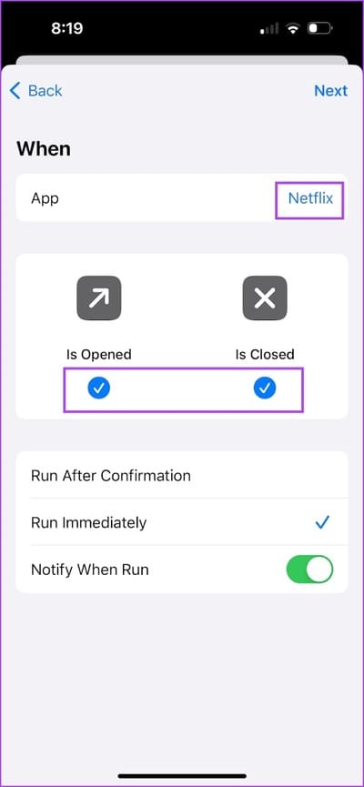 Netflix-is-Opened-and-Closed أفضل 10 أفكار للأتمتة Automation على iPhone وكيفية إنشائها