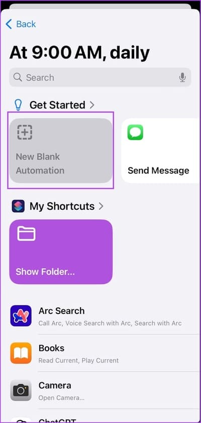 New-Blank-Automation-1 أفضل 10 أفكار للأتمتة Automation على iPhone وكيفية إنشائها
