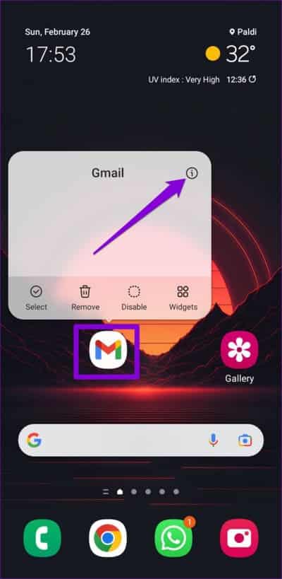 Open-Gmail-App-Info-500x1024-1 4 إصلاحات لمشكلة عدم اتصال Gmail على Android وiPhone