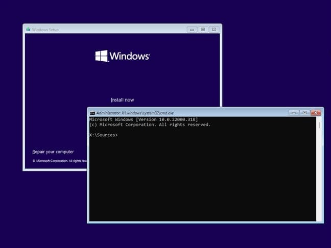 Opening-command-prompt-during-Windows-installation 4 طرق لإصلاح رمز الخطأ 0x80070570 في نظام التشغيل Windows