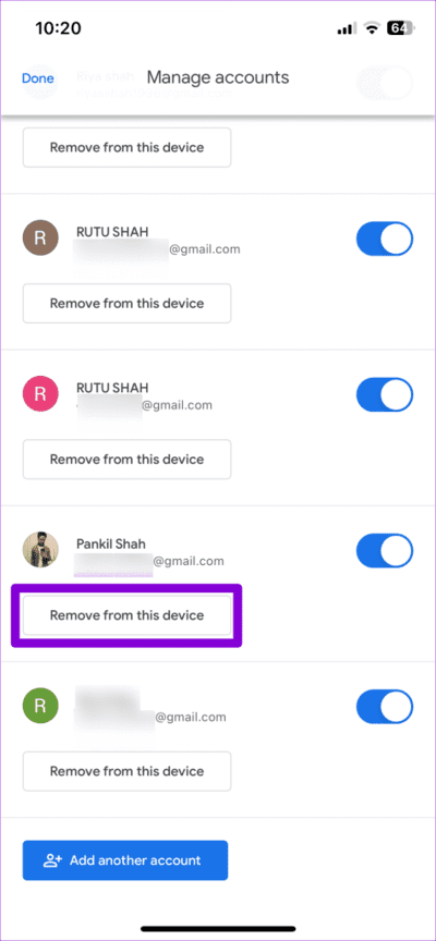 Remove-Account-From-Gmail-App-on-iPhone-474x1024-1 4 إصلاحات لمشكلة عدم اتصال Gmail على Android وiPhone