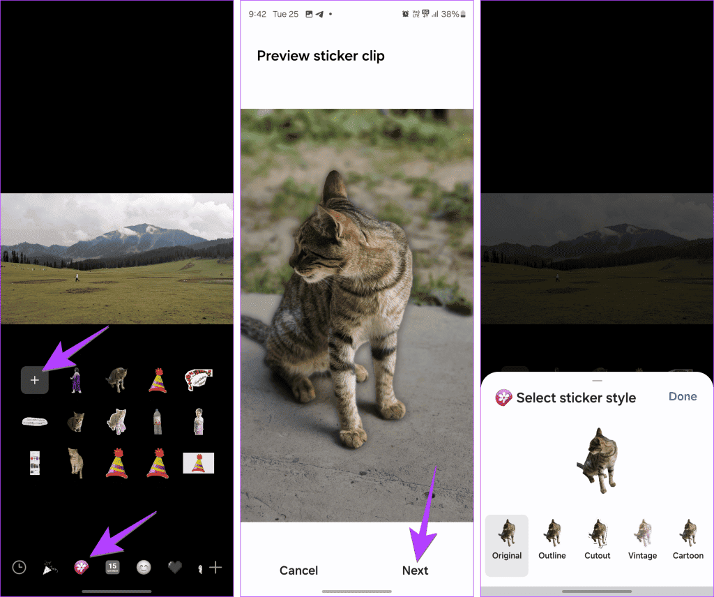 Samsung-Gallery-Sticker-create-1024x856-1 كيفية إنشاء ملصقات مخصصة والبحث عنها وحذفها واستخدامها وإرسالها على Samsung