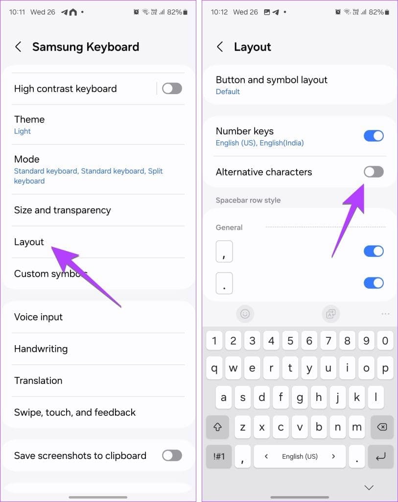 Samsung-Keyboard-special-characters-turn-off-813x1024-1 كيفية إزالة الرموز أو الأيقونات من لوحة مفاتيح Samsung