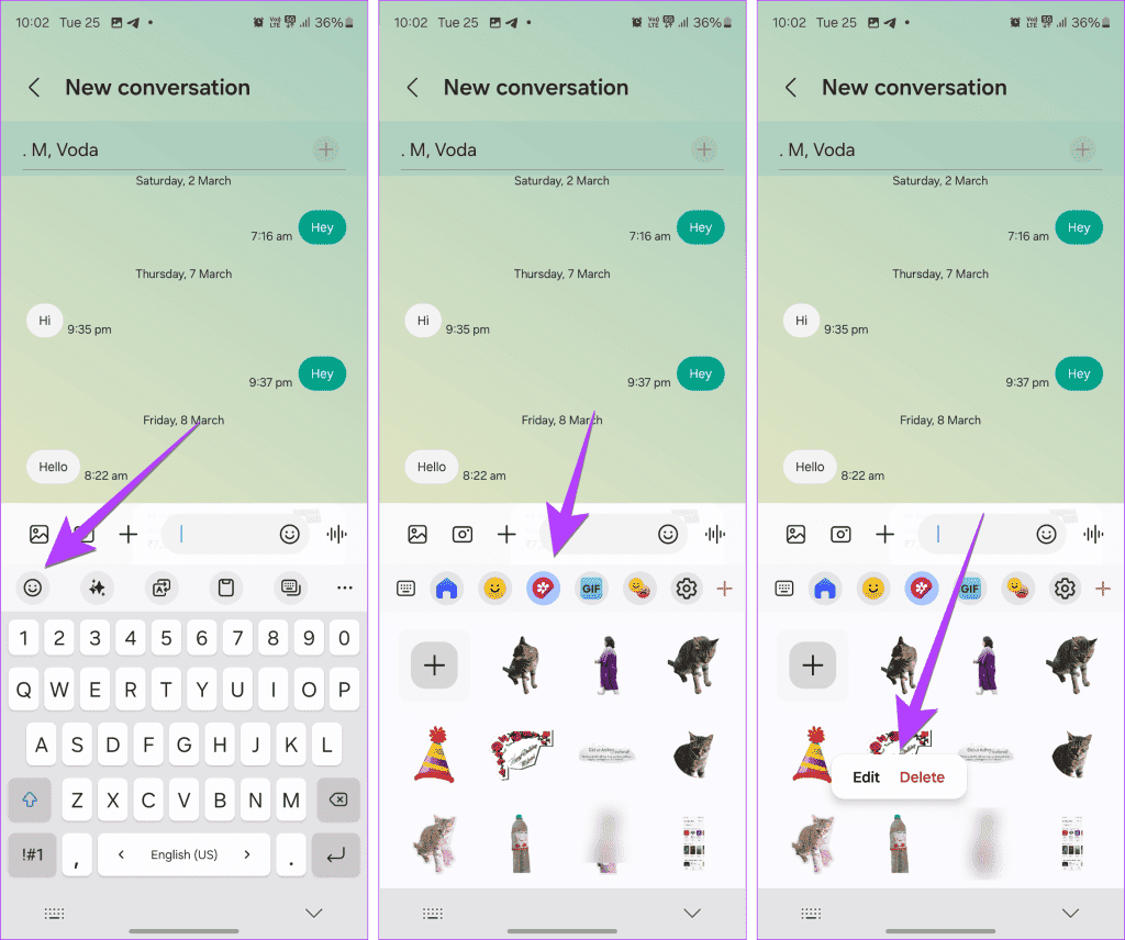 Samsung-Keyboard-stickers-1024x856-1 كيفية إنشاء ملصقات مخصصة والبحث عنها وحذفها واستخدامها وإرسالها على Samsung