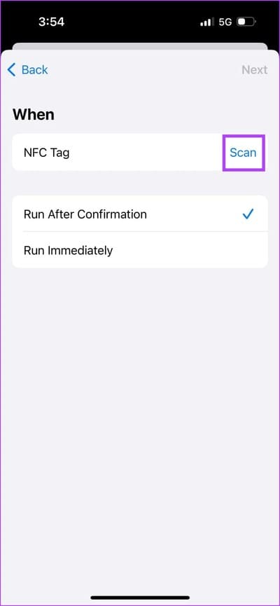 Scan-NFC-Tag أفضل 10 أفكار للأتمتة Automation على iPhone وكيفية إنشائها