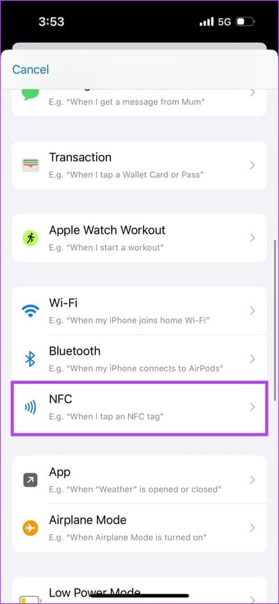 Select-NFC أفضل 10 أفكار للأتمتة Automation على iPhone وكيفية إنشائها