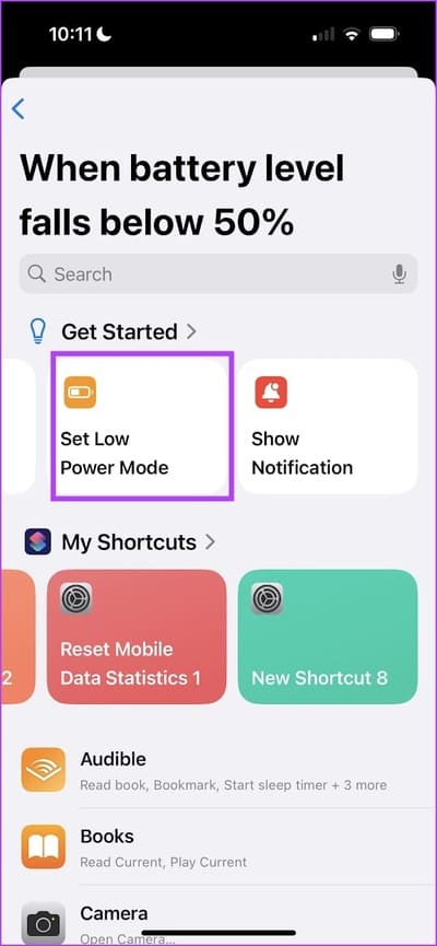 Set-Low-Power-Mode-1 أفضل 10 أفكار للأتمتة Automation على iPhone وكيفية إنشائها