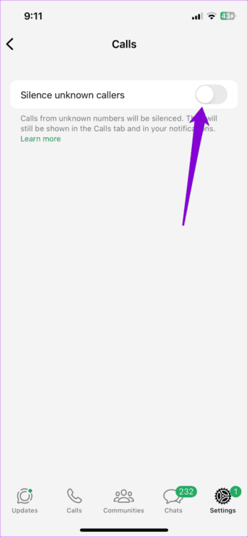 Silence-Unknown-Callers-on-WhatsApp-for-iPhone-474x1024-1 كيفية إيقاف مكالمات WhatsApp من شخص ما دون حظره