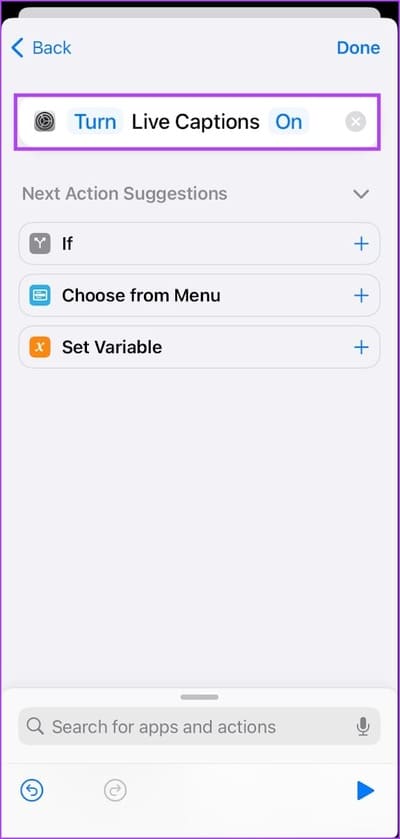 Turn-On-Live-Captions أفضل 10 أفكار للأتمتة Automation على iPhone وكيفية إنشائها
