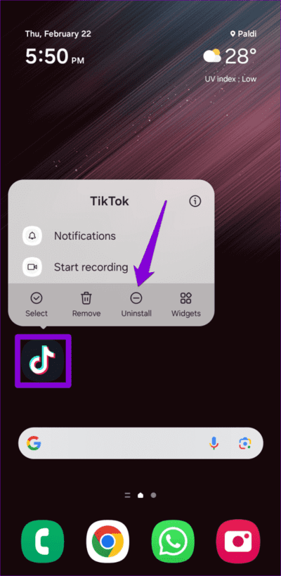 Uninstall-TikTok-From-Android-500x1024-1 ماذا تفعل إذا لم تتمكن من إعادة النشر على TikTok