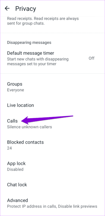 WhatsApp-Calls-Settings-on-Android-500x1024-1 كيفية إيقاف مكالمات WhatsApp من شخص ما دون حظره