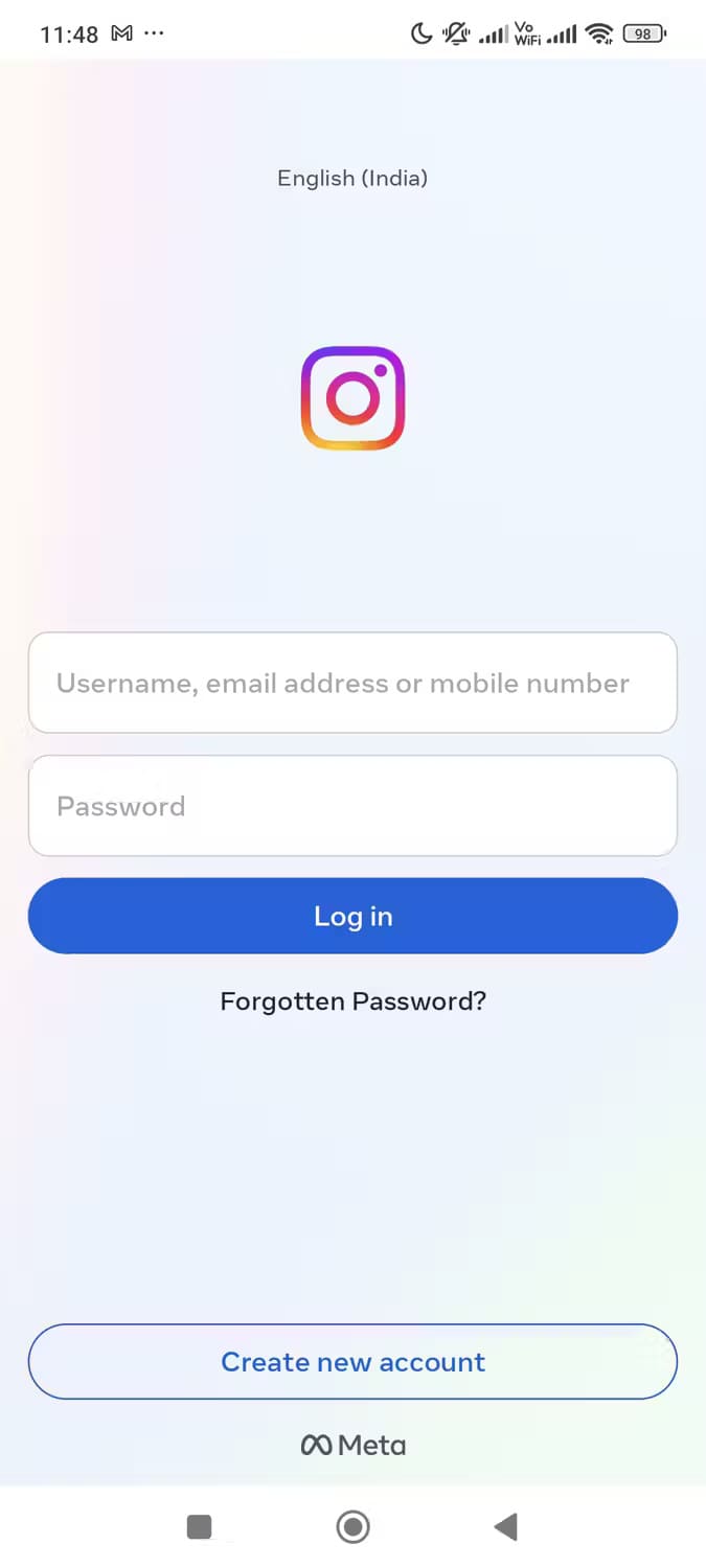 forgotten-password-screen-of-the-instagram-app كيفية استعادة كلمة المرور المنسية لحسابك على Instagram