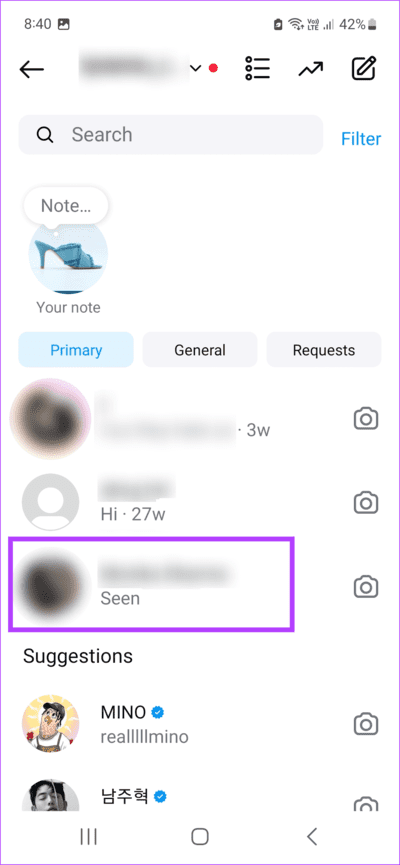 tap-on-the-relevant-chat 3 طرق لإصلاح خطأ "هذه Reel لم تعد متاحة" على Instagram